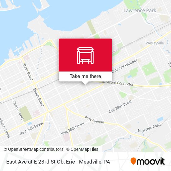 Mapa de East Ave at E 23rd St Ob