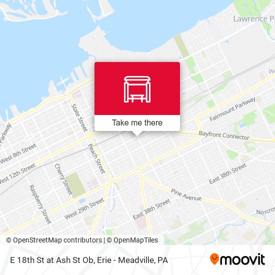 Mapa de E 18th St at Ash St Ob