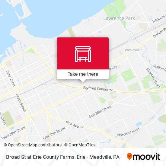 Broad St at Erie County Farms map