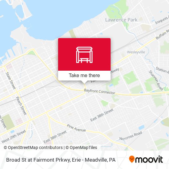 Broad St at Fairmont Prkwy map