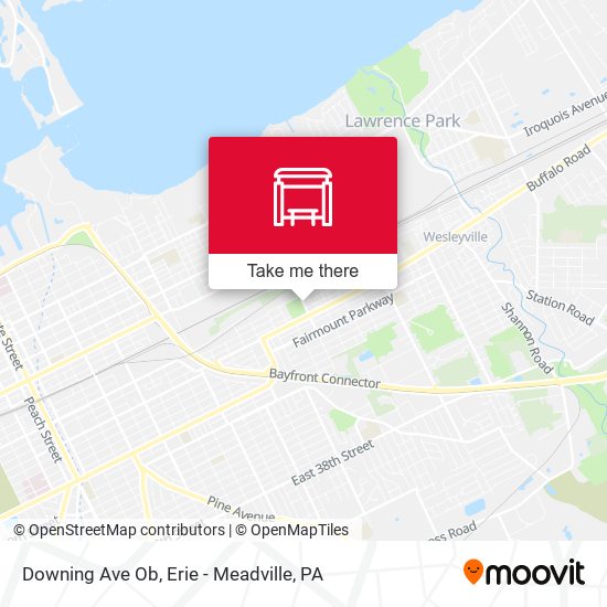 Downing Ave Ob map