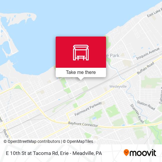 E 10th St at Tacoma Rd map