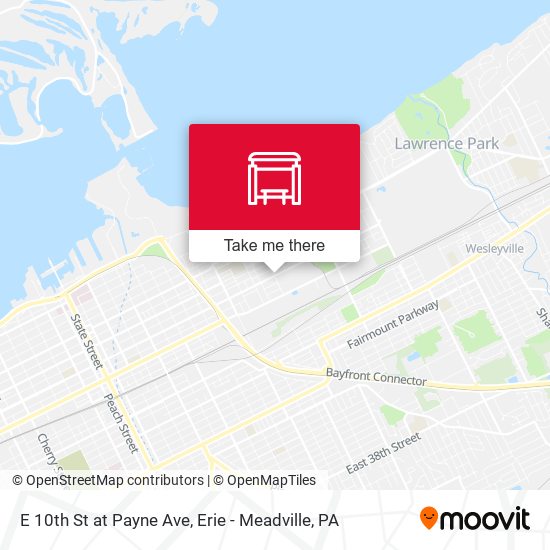 E 10th St at Payne Ave map