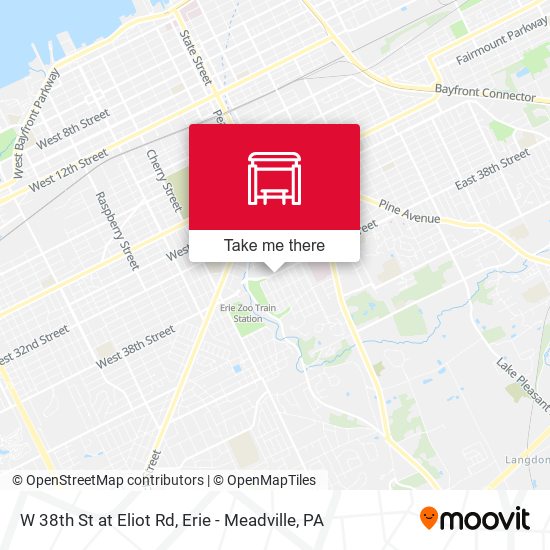 Mapa de W 38th St at Eliot Rd