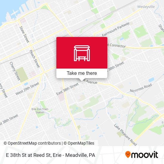 Mapa de E 38th St at Reed St