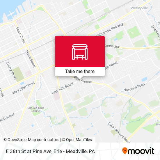 Mapa de E 38th St at Pine Ave