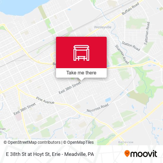 Mapa de E 38th St at Hoyt St