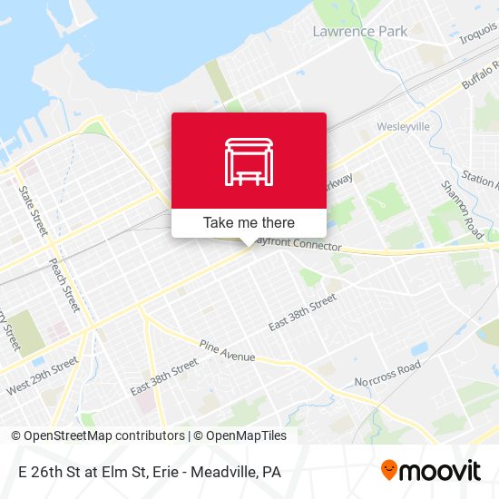 Mapa de E 26th St at Elm St
