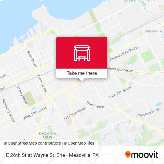 Mapa de E 26th St at Wayne St