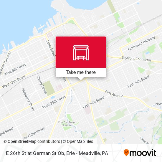 Mapa de E 26th St at German St Ob