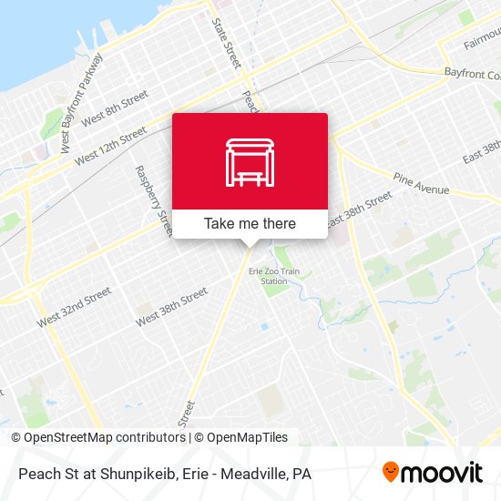 Mapa de Peach St at Shunpikeib