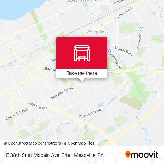 Mapa de E 38th St at Mccain Ave