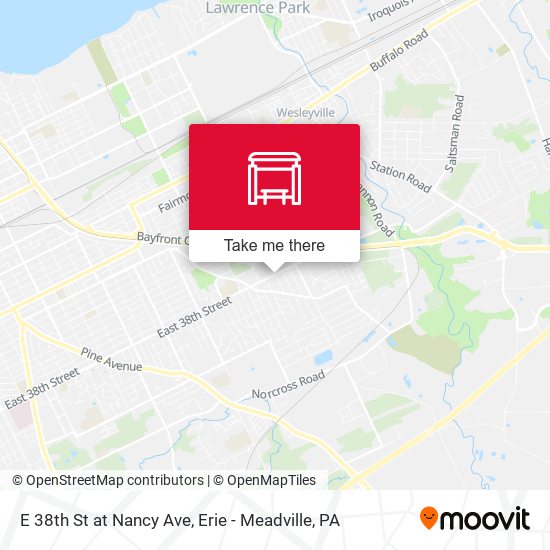 E 38th St at Nancy Ave map