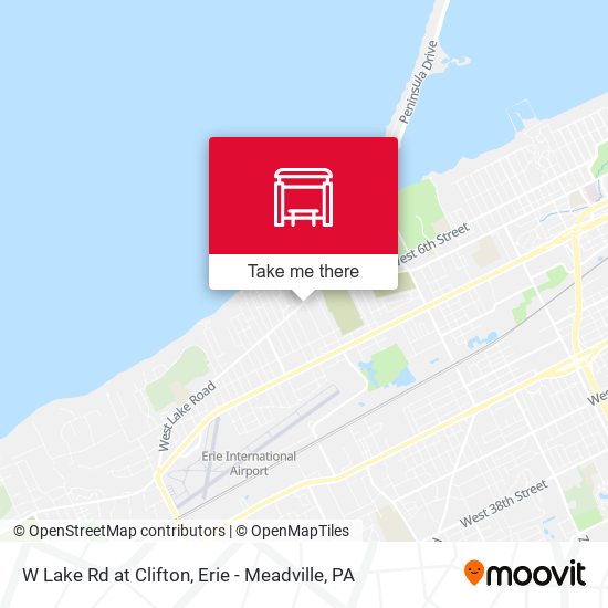 Mapa de W Lake Rd at Clifton