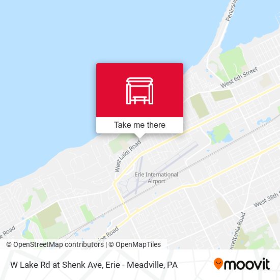 Mapa de W Lake Rd at Shenk Ave