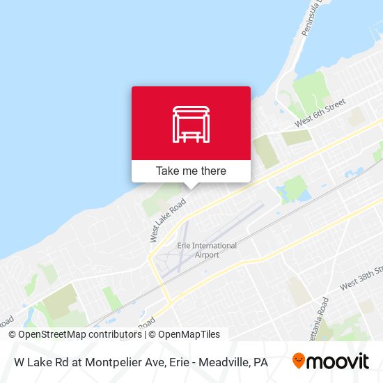 Mapa de W Lake Rd at Montpelier Ave