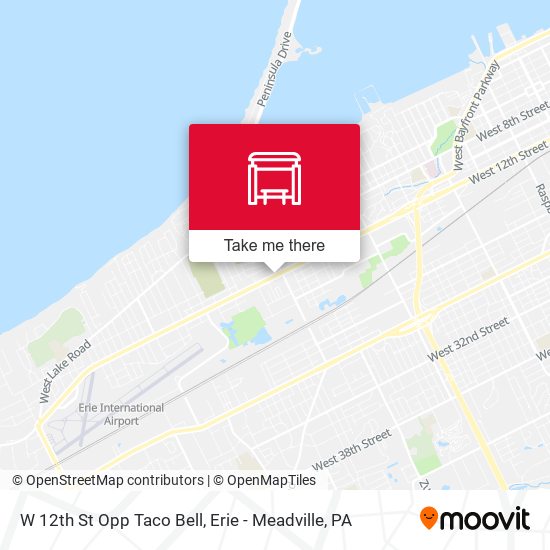 W 12th St Opp Taco Bell map