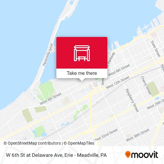 W 6th St at Delaware Ave map