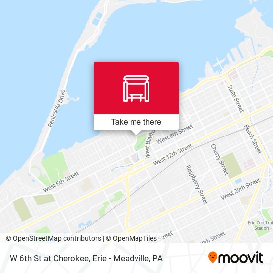 Mapa de W 6th St at Cherokee