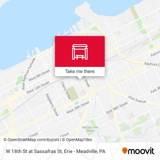 Mapa de W 18th St at Sassafras St
