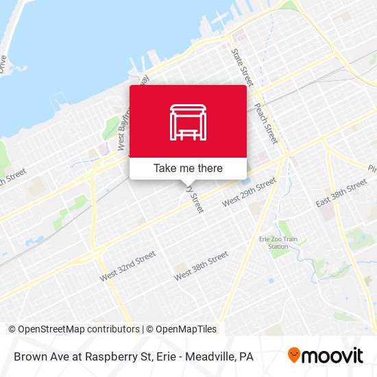 Brown Ave at Raspberry St map