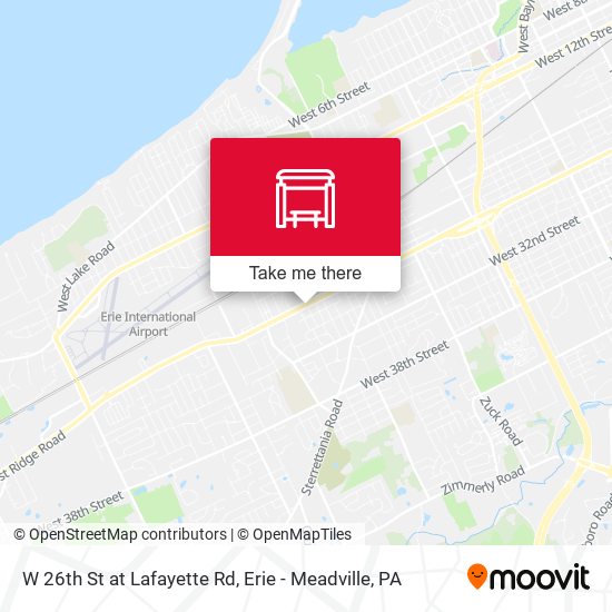 Mapa de W 26th St at Lafayette Rd