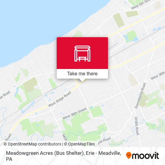 Meadowgreen Acres (Bus Shelter) map