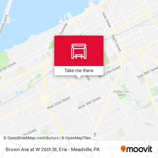 Mapa de Brown Ave at W 26th St