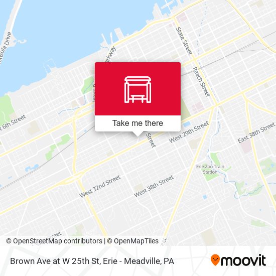 Mapa de Brown Ave at W 25th St
