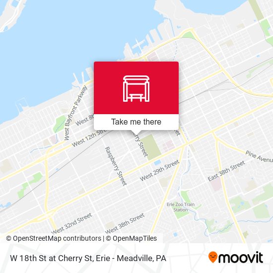 Mapa de W 18th St at Cherry St
