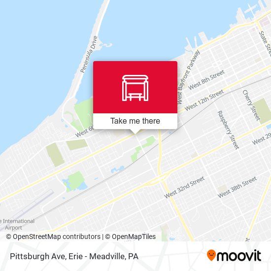 Mapa de Pittsburgh Ave