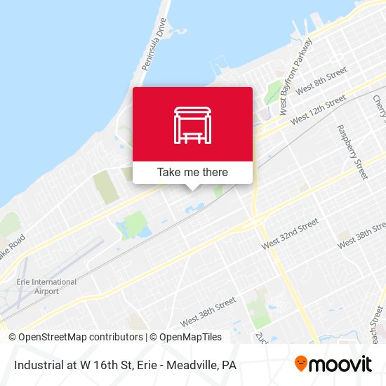 Industrial at W 16th St map
