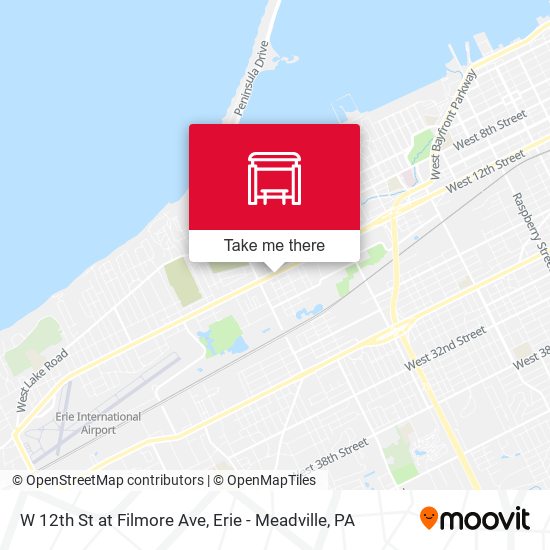 W 12th St at Filmore Ave map
