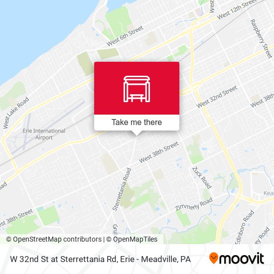 Mapa de W 32nd St at Sterrettania Rd