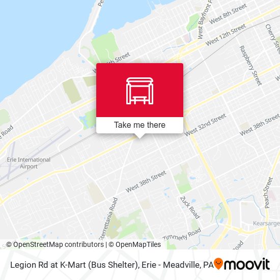 Legion Rd at K-Mart (Bus Shelter) map