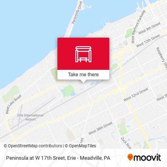 Peninsula at W 17th Sreet map