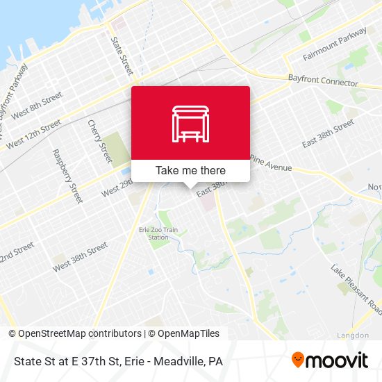 State St at E 37th St map