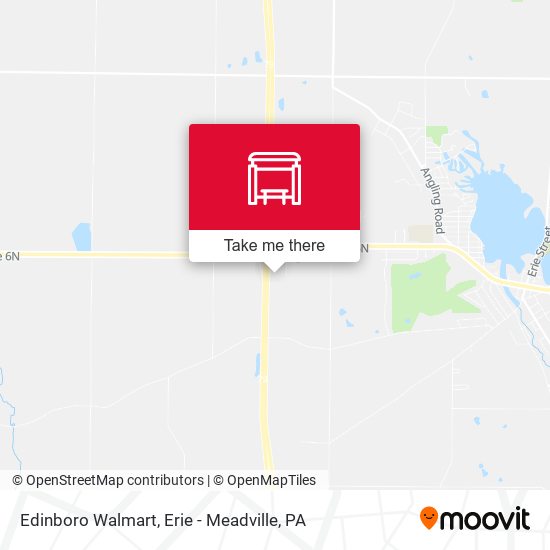 Edinboro Walmart map