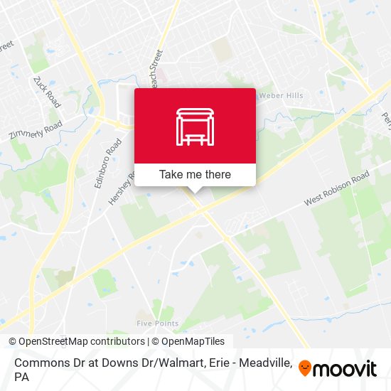 Mapa de Commons Dr at Downs Dr/Walmart