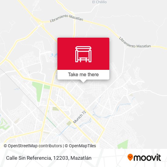 Mapa de Calle Sin Referencia, 12203