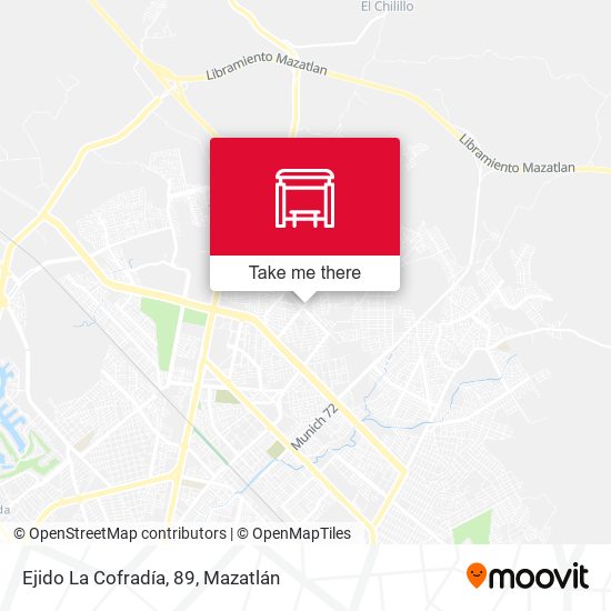 Ejido La Cofradía, 89 map