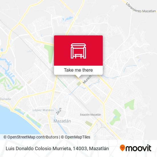 Luis Donaldo Colosio Murrieta, 14003 map