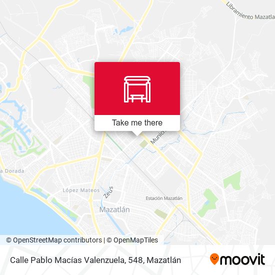 Mapa de Calle Pablo Macías Valenzuela, 548