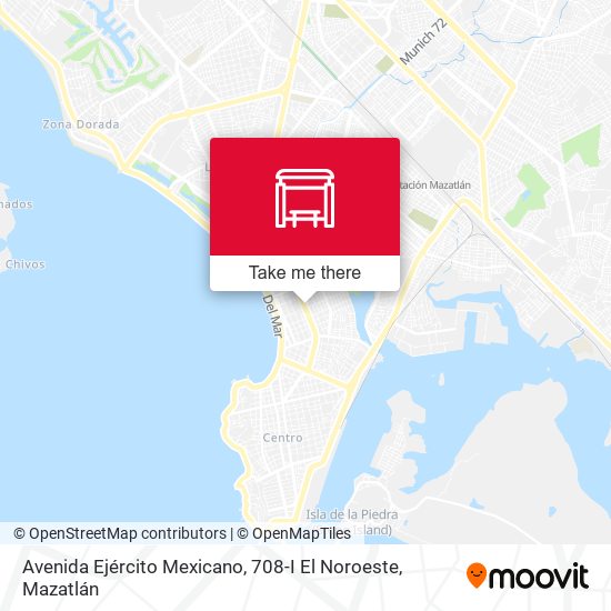 Avenida Ejército Mexicano, 708-I El Noroeste map