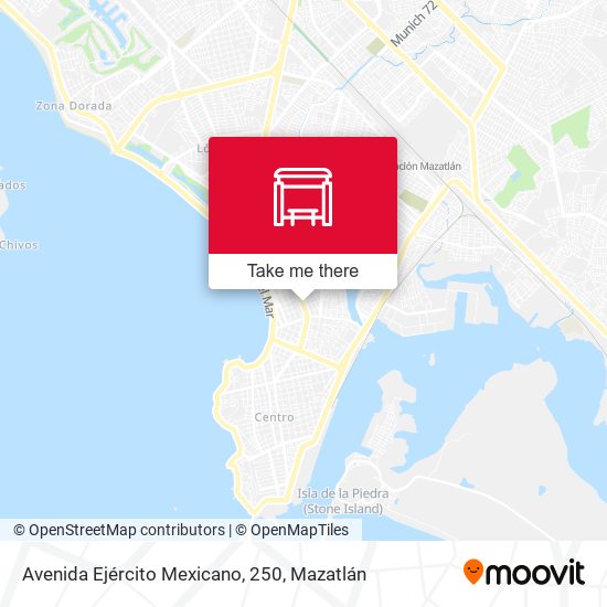 Avenida Ejército Mexicano, 250 map