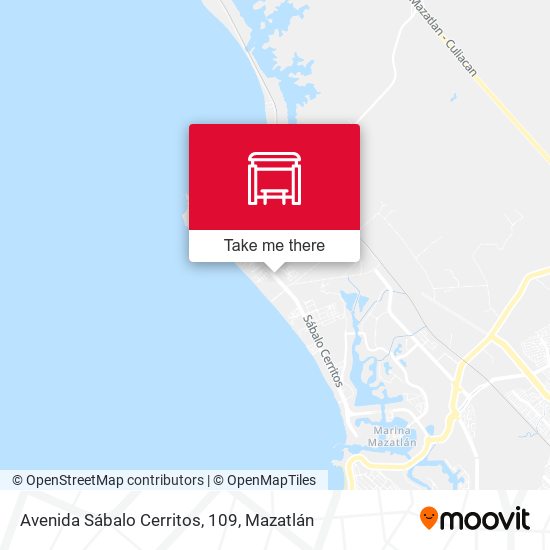 Avenida Sábalo Cerritos, 109 map