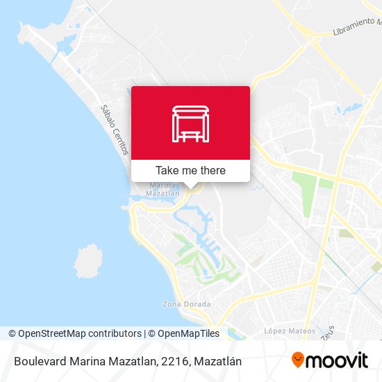 Boulevard Marina Mazatlan, 2216 map