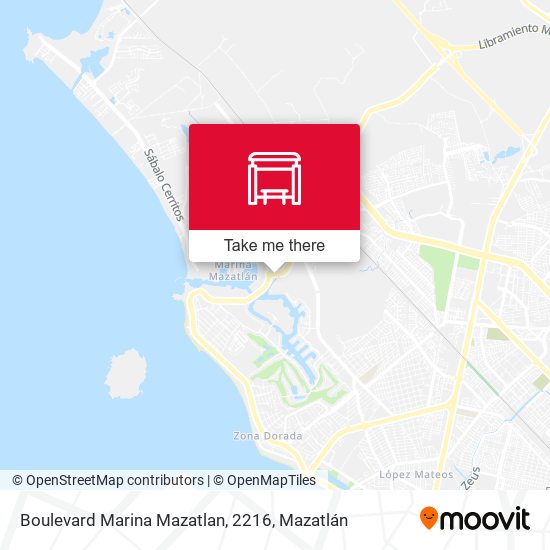 Boulevard Marina Mazatlan, 2216 map