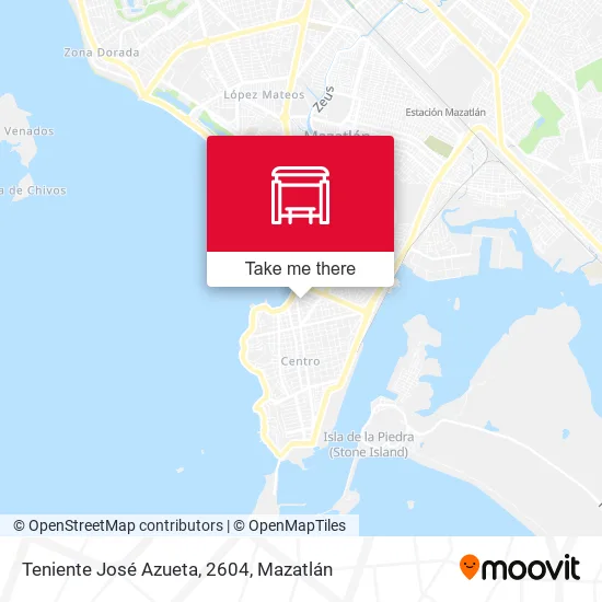 Mapa de Teniente José Azueta, 2604