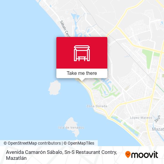 Mapa de Avenida Camarón Sábalo, Sn-S Restaurant Contry